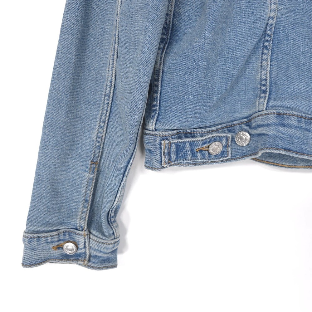 LEVI'S STRAUSS Women's MEDIUM Denim Jacket Light Wash Classic Trucker 29945-0012 - Picture 9 of 13